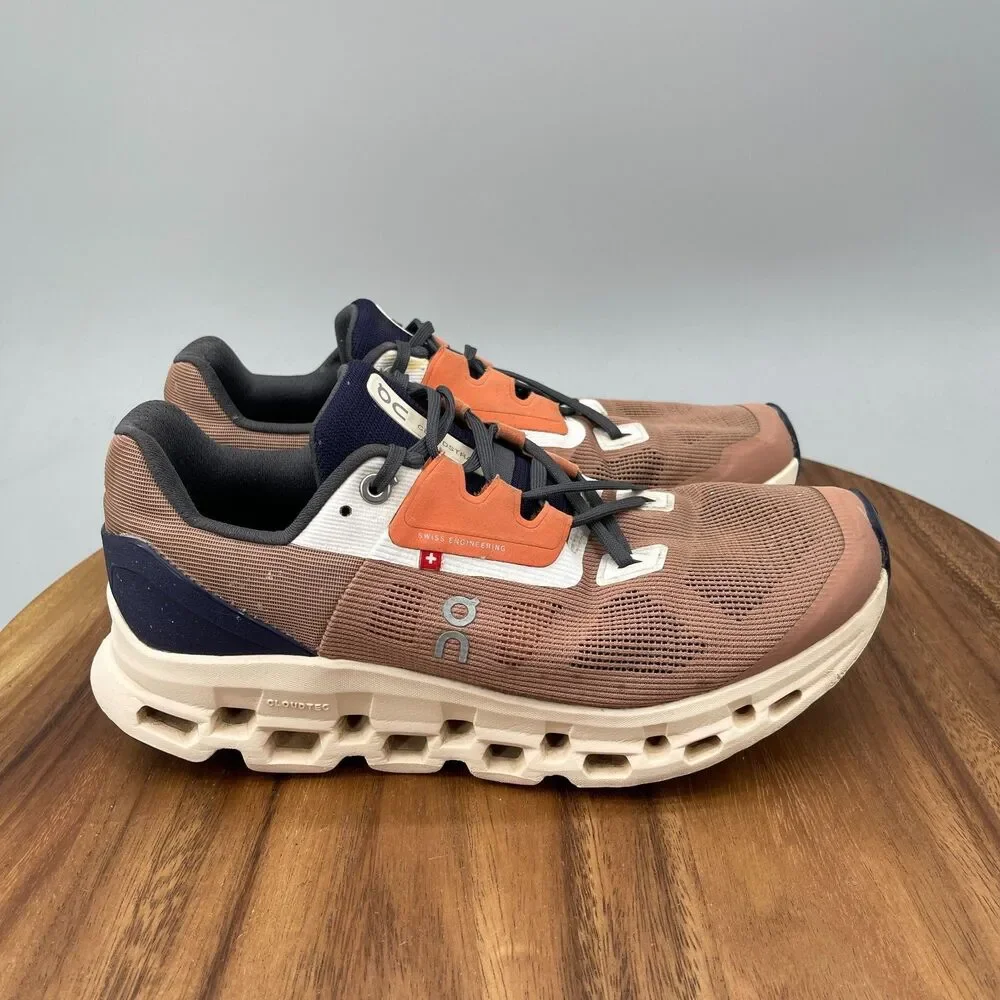 On Cloudstratus Shoes Womens Size 10 Cork/Fawn Running Comfort Walking Sneakers
